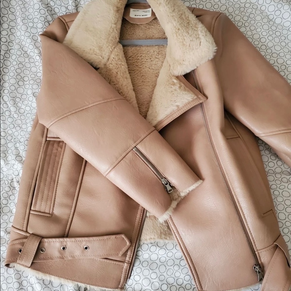 Zara leather jacket